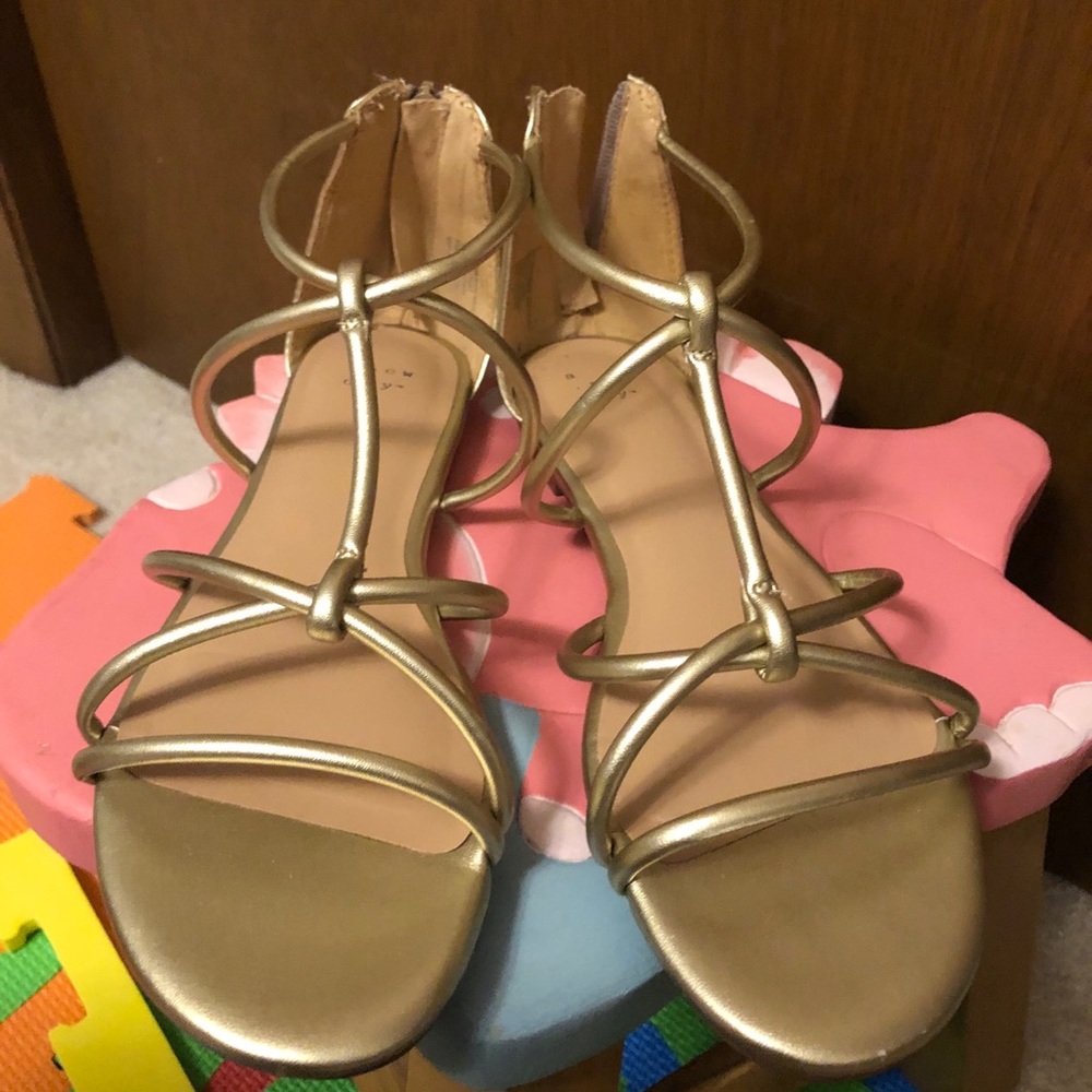Gold sandals